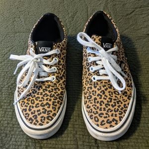 Leopard print low tops